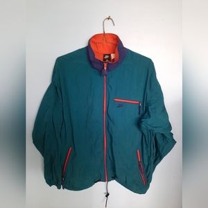 Vintage Nike ACG Men's Windbreaker Jacket SZ XL Sea Green Grape Purple Pockets